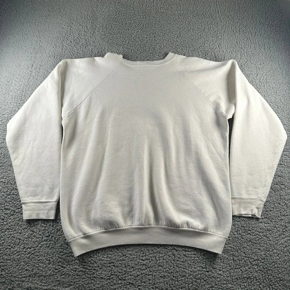 Vtg 90's Navy Naval Academy‎ Sweatshirt Size XL White Annapolis Crew Made In USA